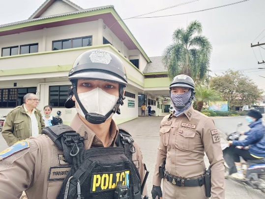 การตรวจ จุดเสี่ยงจุดล่อแหลม ธนาคาร  ร้านทอง ร้านสะดวกซื้อ เพื่อป้องกันเหตุ